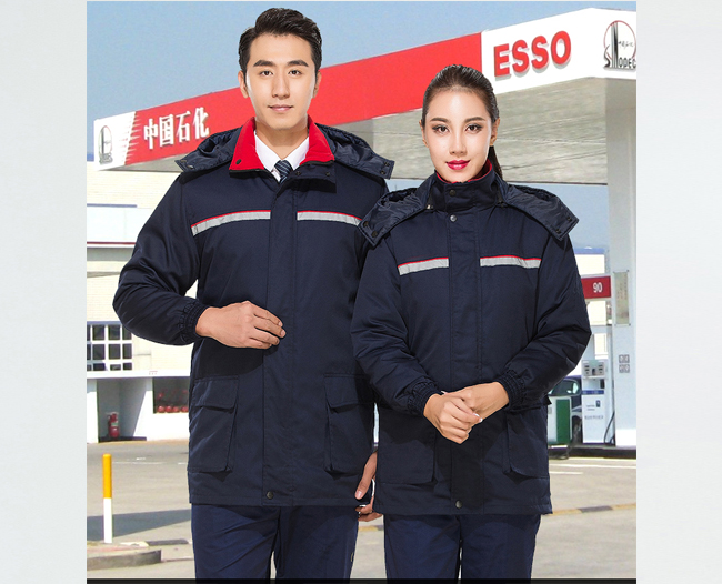 中国石化加油站员工棉衣